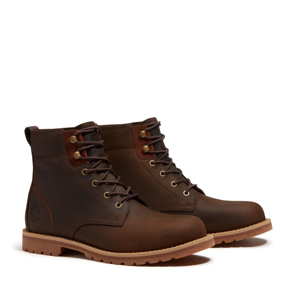 Timberland Mens Redwood Falls Waterproof Mid - Dark Brown Full Grain