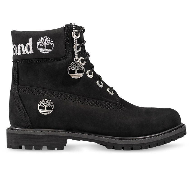 Timberland Womens 6-Inch Premium Waterproof Boots Black Nubuck