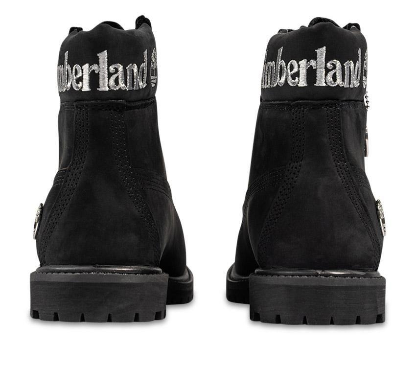 Timberland Womens 6-Inch Premium Waterproof Boots Black Nubuck