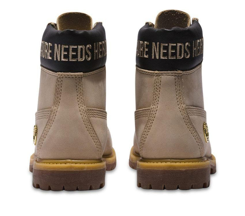 Timberland Womens 6-Inch Premium Waterproof Boot Light Beige Nubuck