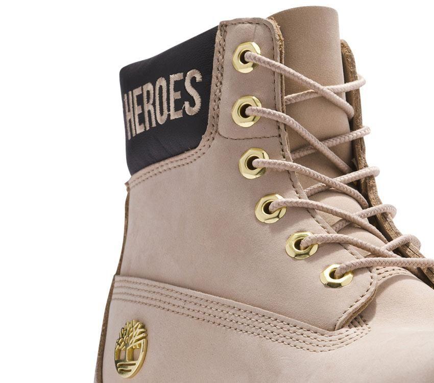 Timberland Womens 6-Inch Premium Waterproof Boot Light Beige Nubuck