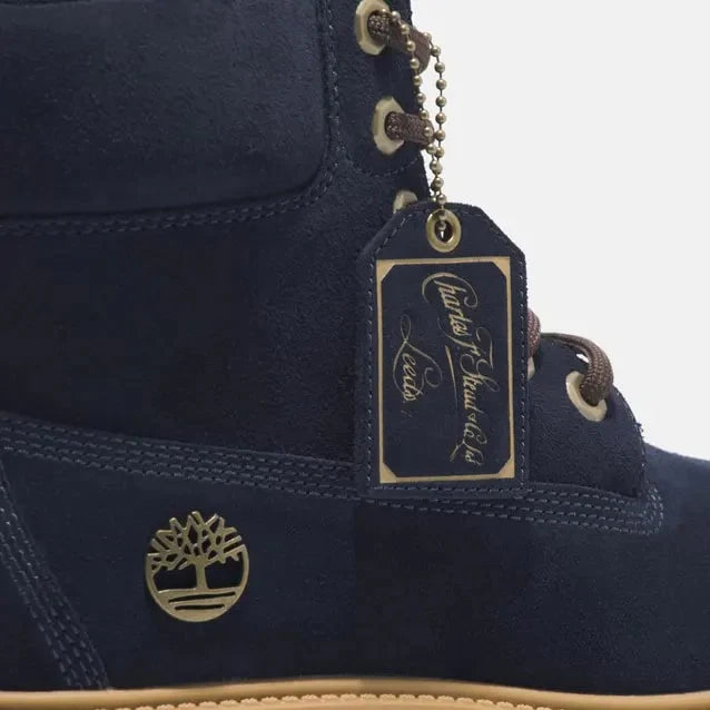Timberland Women's Stone Street 6-Inch Waterproof Boot - Dark Blue Suede