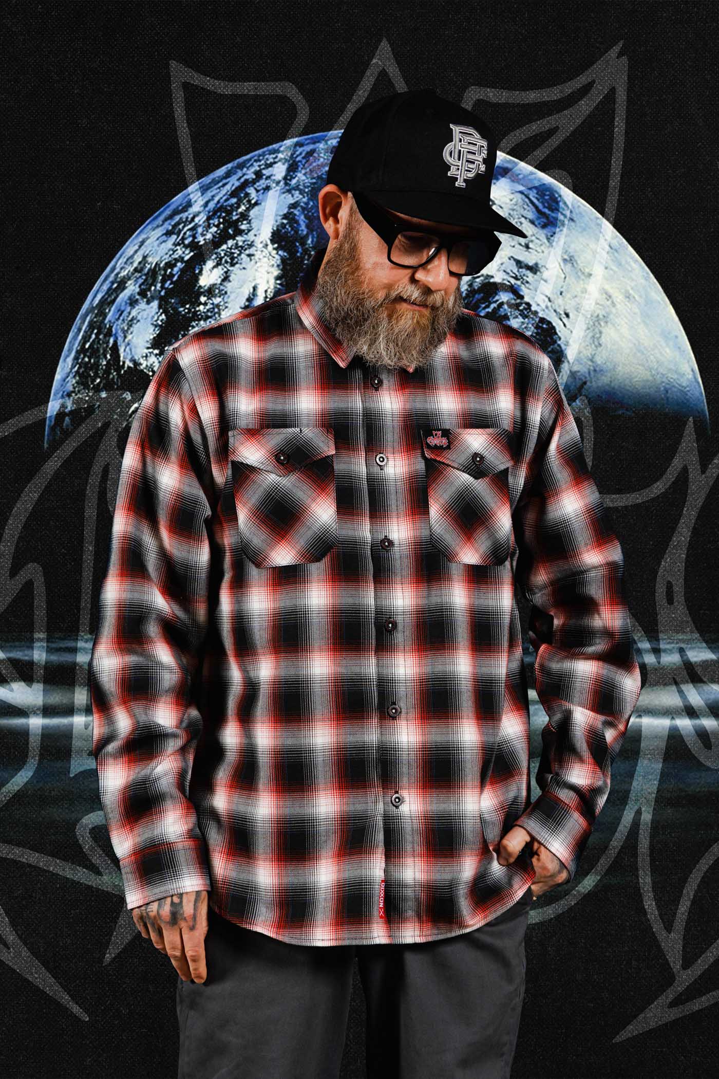 Dixxon In Flames - Lunar Strain Flannel