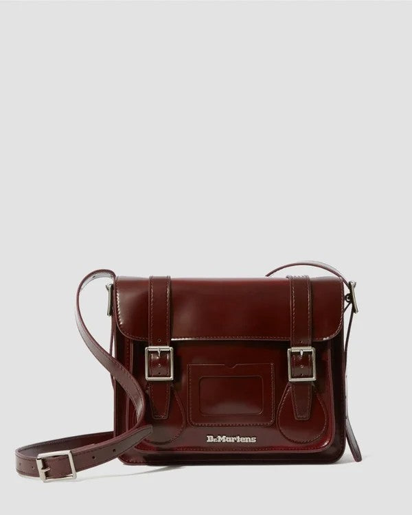 Dr. Martens 11" Vegan Satchel - Cherry Red Cambridge Brush