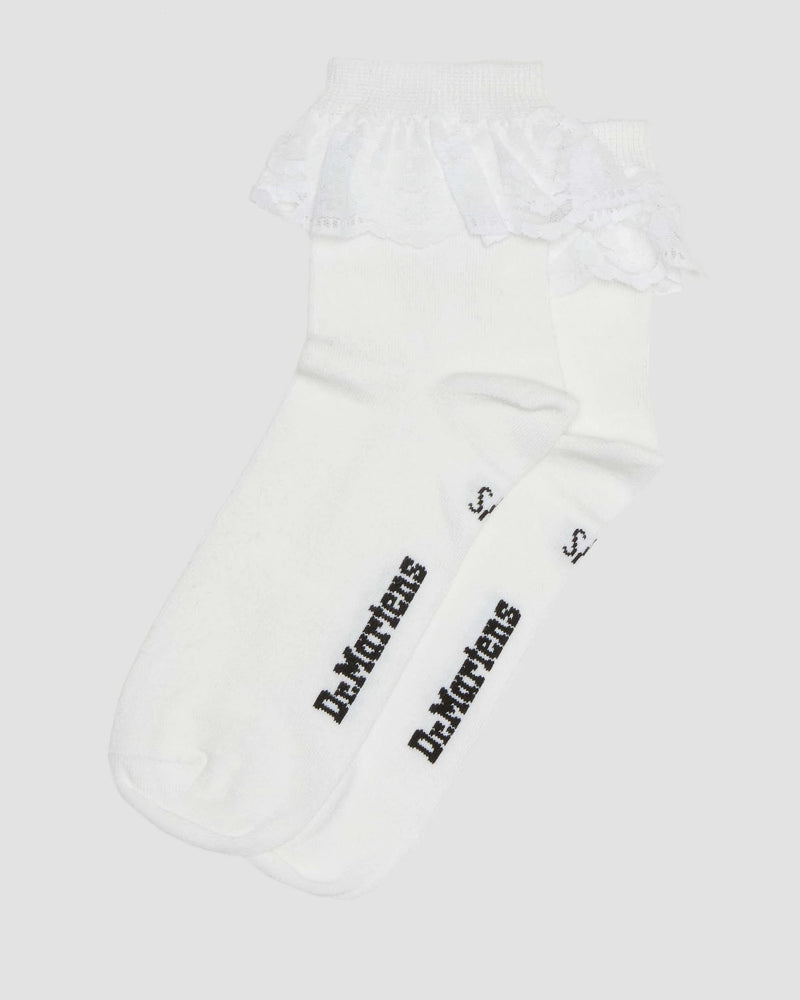 Dr. Martens Frill Sock Organic Cotton Blend - White