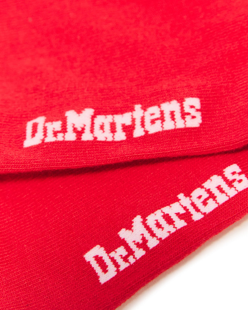 Dr. Martens Frill Socks - DMs Red Organic Cotton Blend
