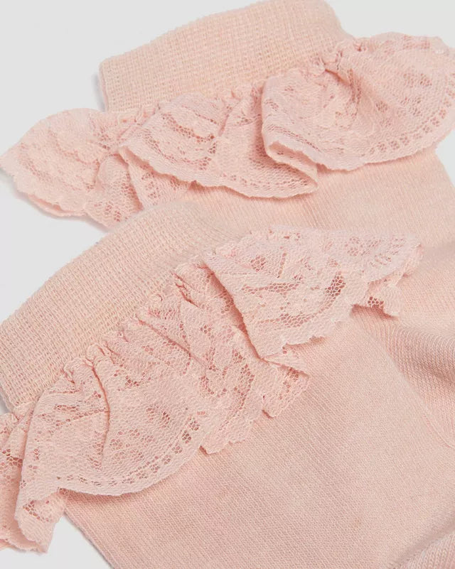 DR. Martens Frill Sock Organic Cotton Blend - Powder Pink