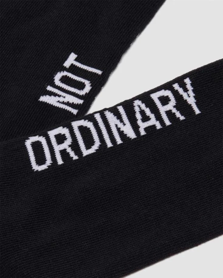 Dr. Martens Not Ordinary Logo Sock Organic Cotton Blend - Black