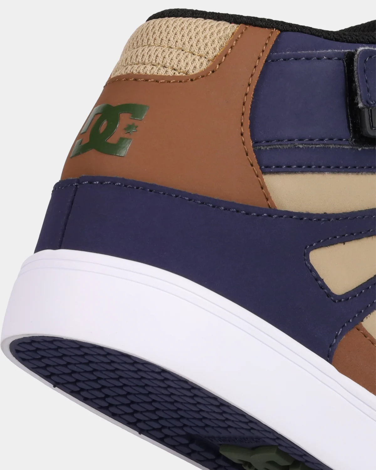 DC Boys Pure High-Top EV - Navy/Brown/Tan