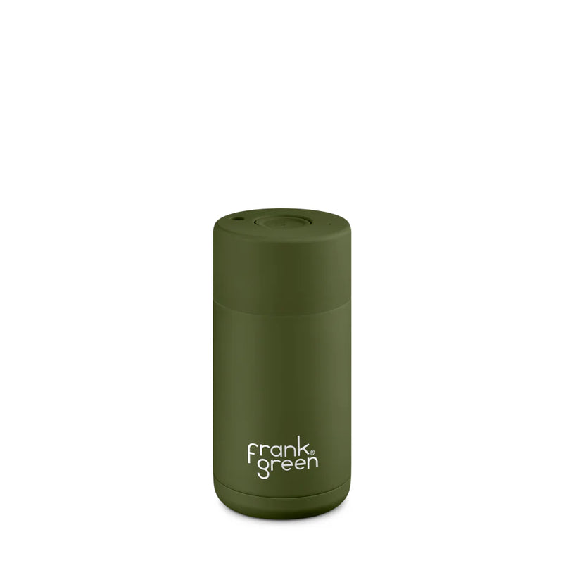 Frank Green Khaki Ceramic Reusable Cup 355ml (12oz)