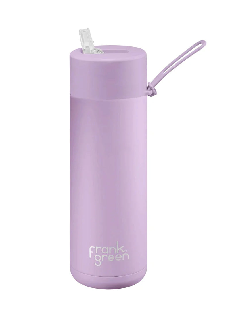 Frank Green Lilac Haze Ceramic Reusable Bottle with Straw Lid 595mL (20oz)