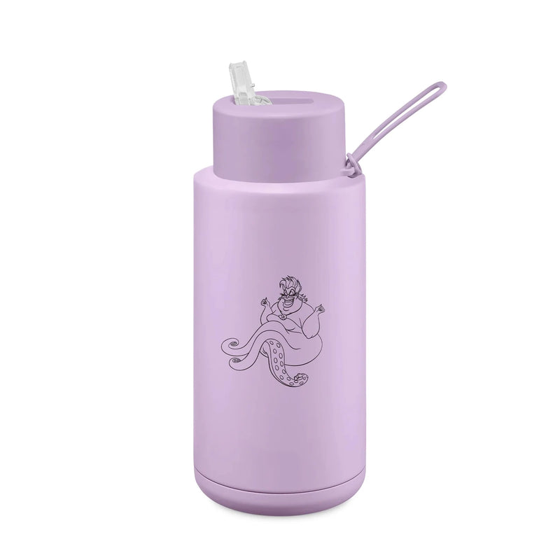 Frank Green Ursula Ceramic Reusable Bottle with Straw Lid 1,000ml (34oz) - Lilac Haze