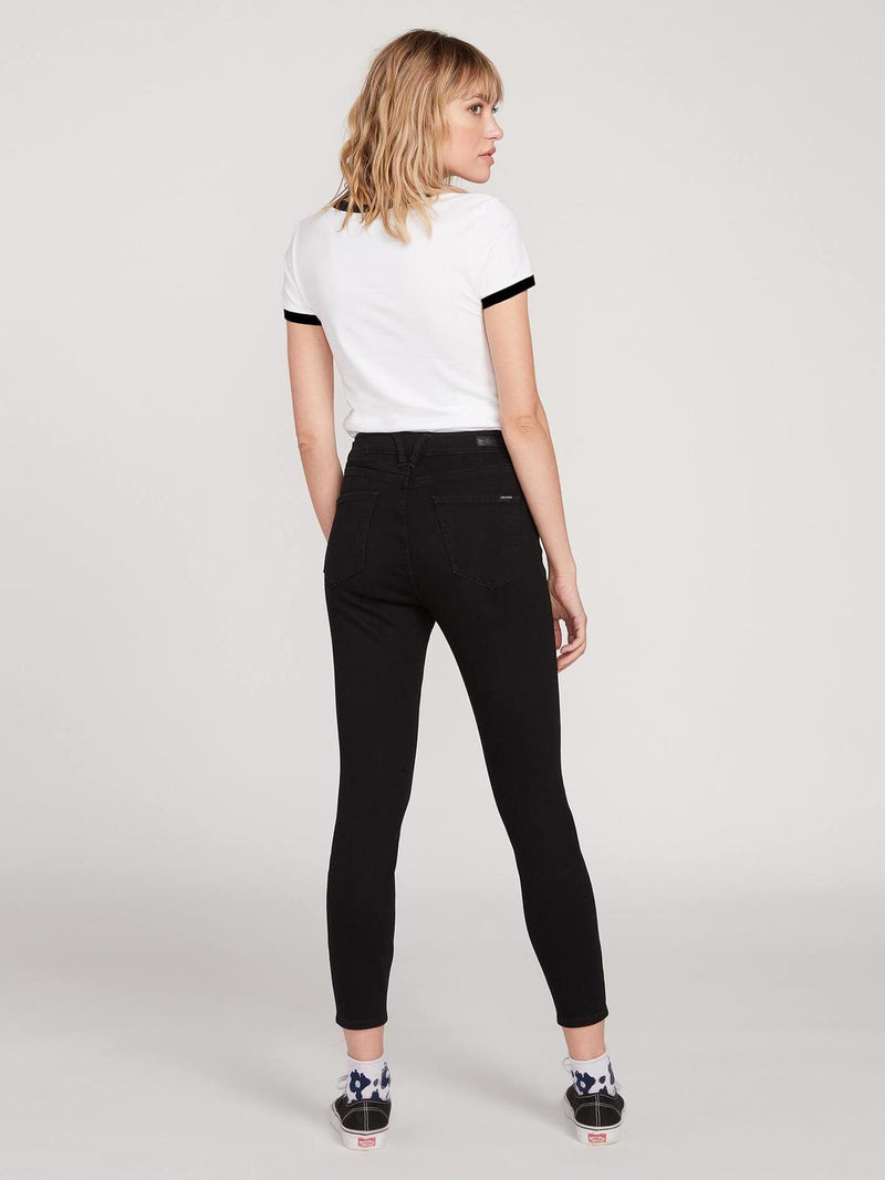 Volcom Liberator High Rise Jeans Premium Wash Black