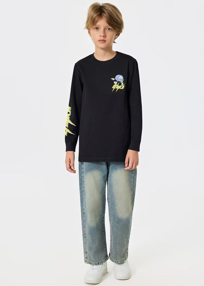 Ethika Boys Bolt Camo Longsleeve Tee