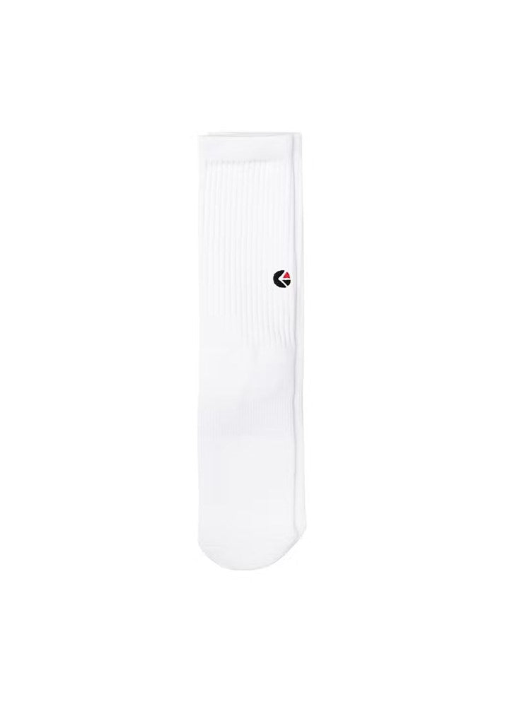 Ethika Boys White Crew Sock - Black Logo
