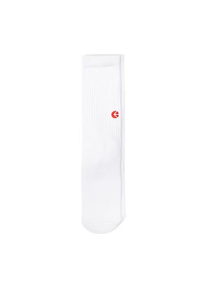 Ethika Boys White Crew Sock - Red Logo