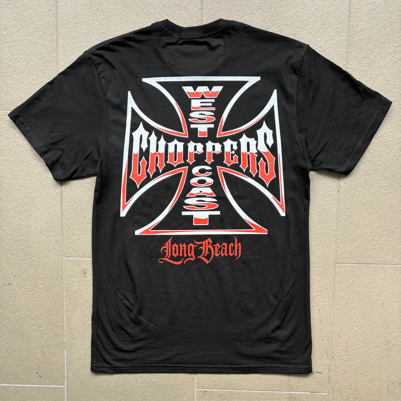 West Coast Choppers Chrome Effect Tee - Black
