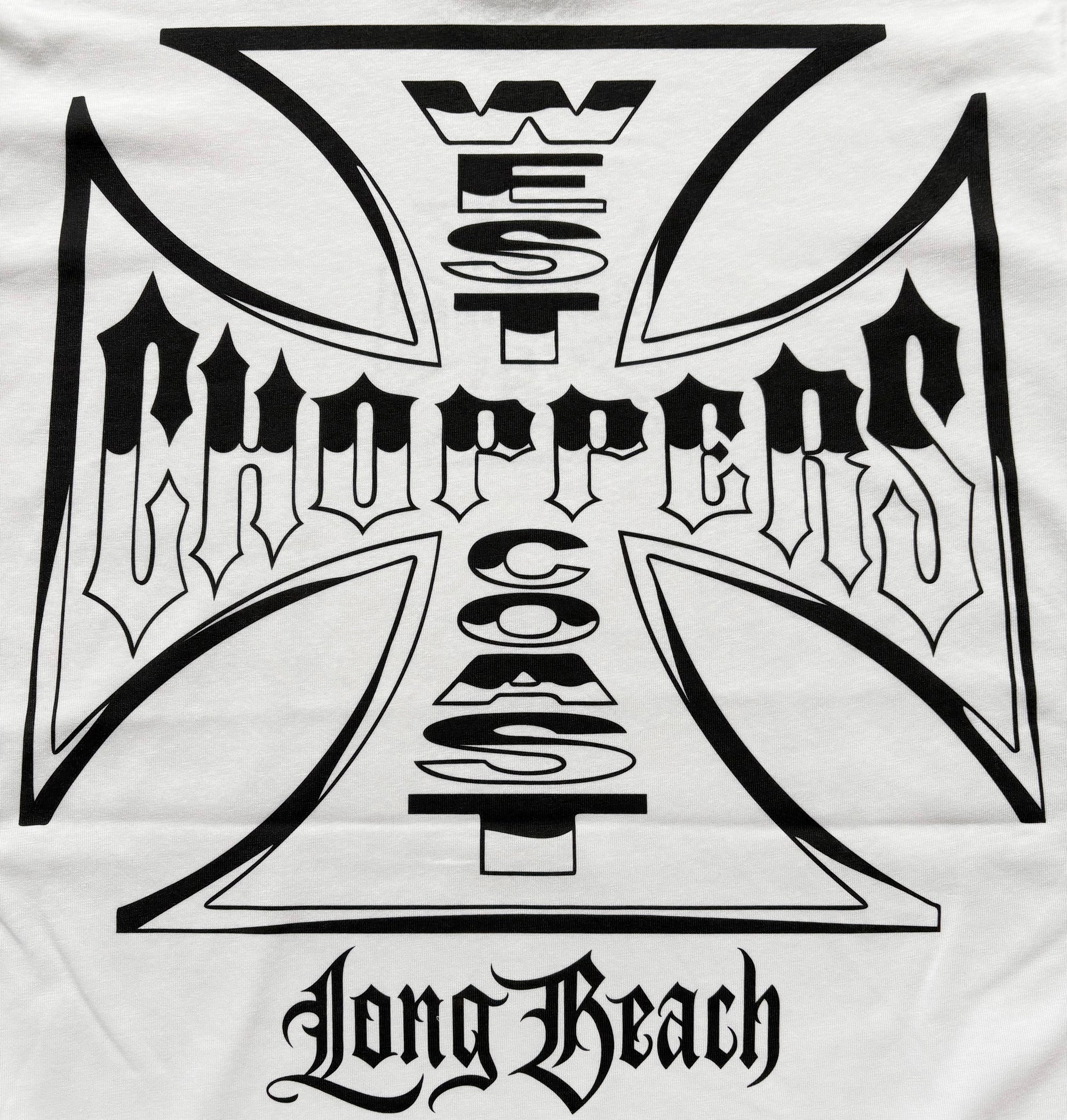 West Coast Choppers Chrome Effect Tee - White