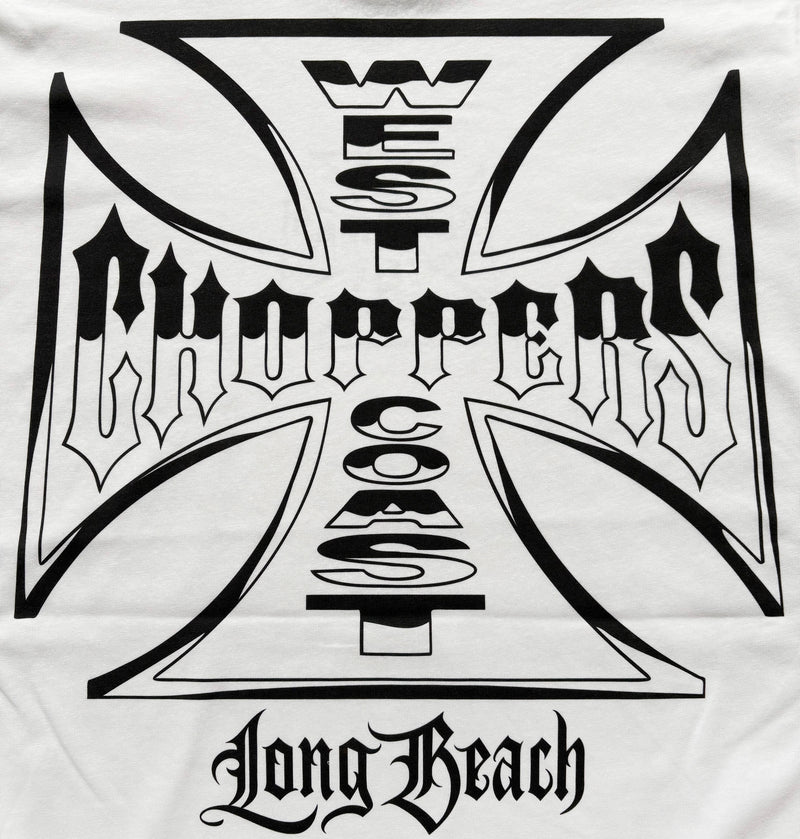 West Coast Choppers Chrome Effect Tee - White