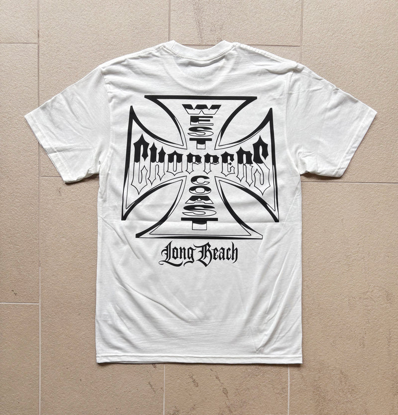 West Coast Choppers Chrome Effect Tee - White