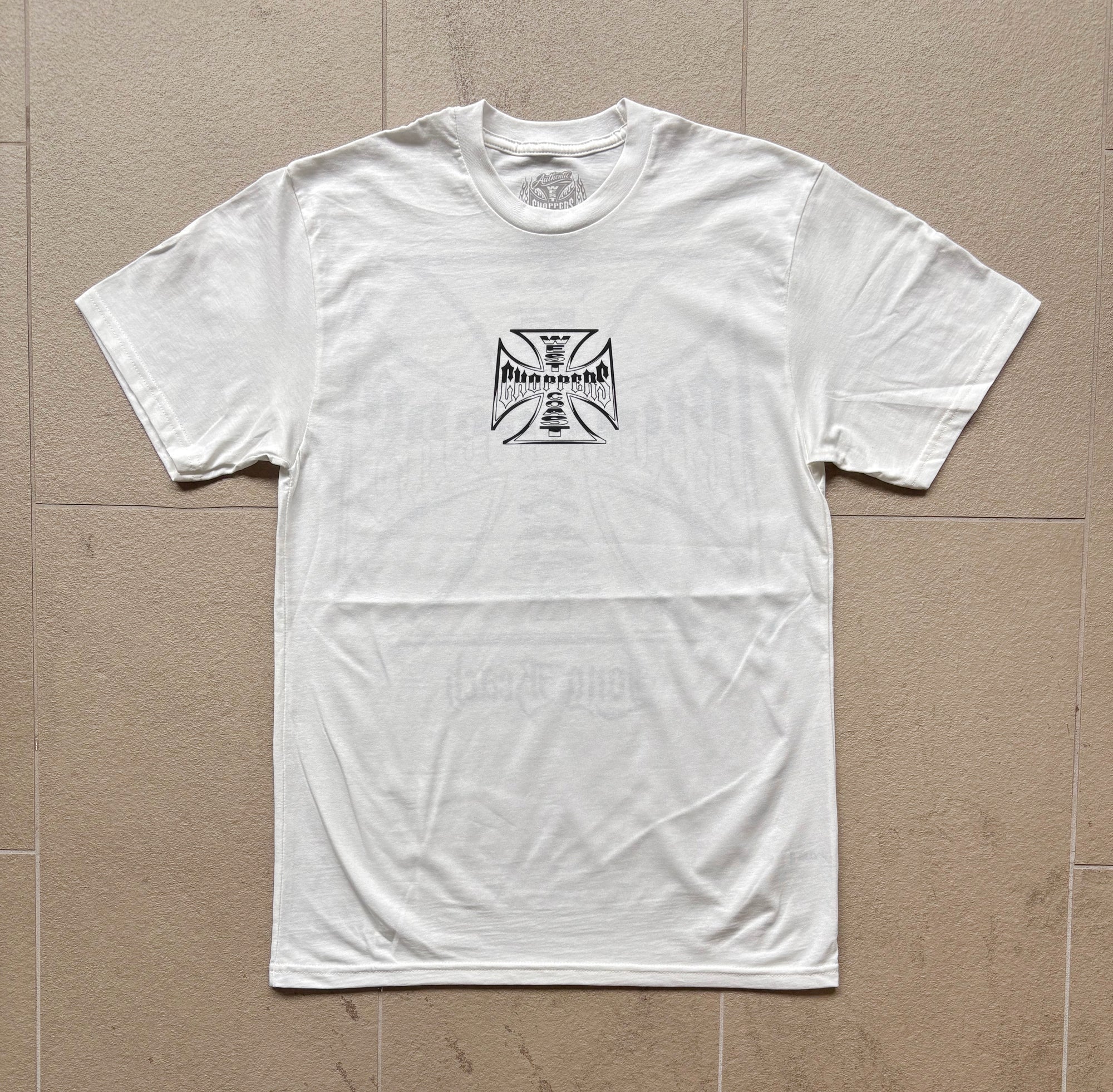 West Coast Choppers Chrome Effect Tee - White