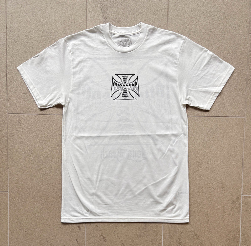 West Coast Choppers Chrome Effect Tee - White