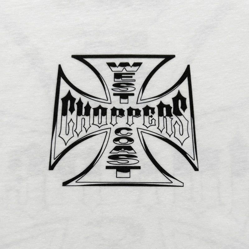 West Coast Choppers Chrome Effect Tee - White
