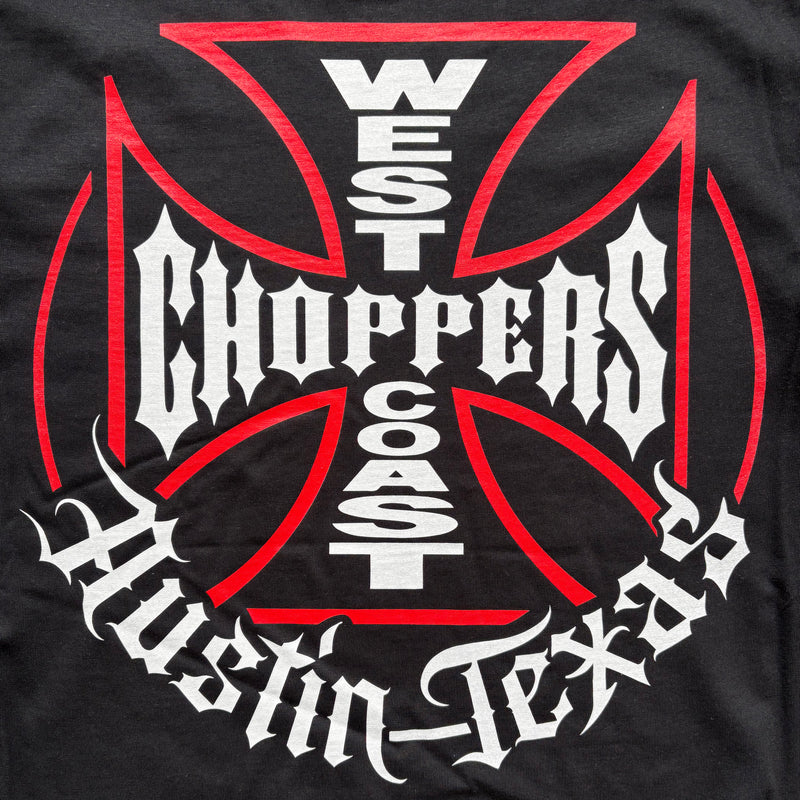 West Coast Choppers Circle Cross Tee - Black