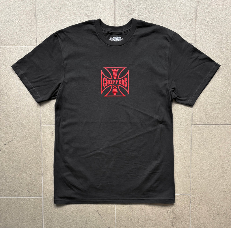 West Coast Choppers Circle Cross Tee - Black