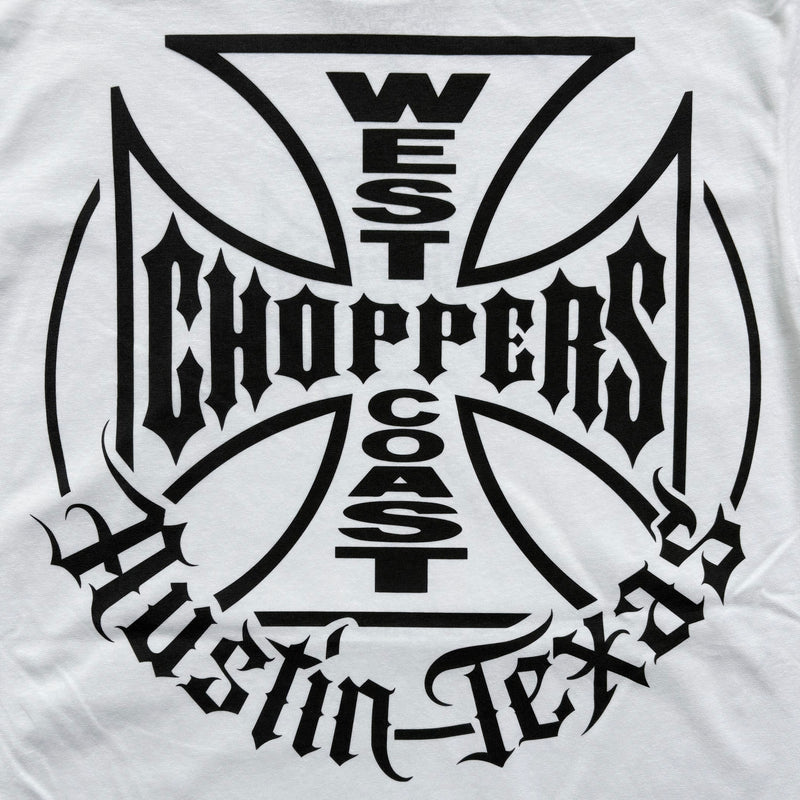 West Coast Choppers Circle Cross Tee - White