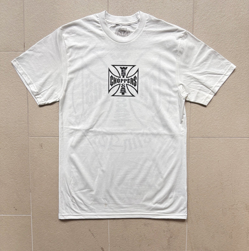 West Coast Choppers Circle Cross Tee - White