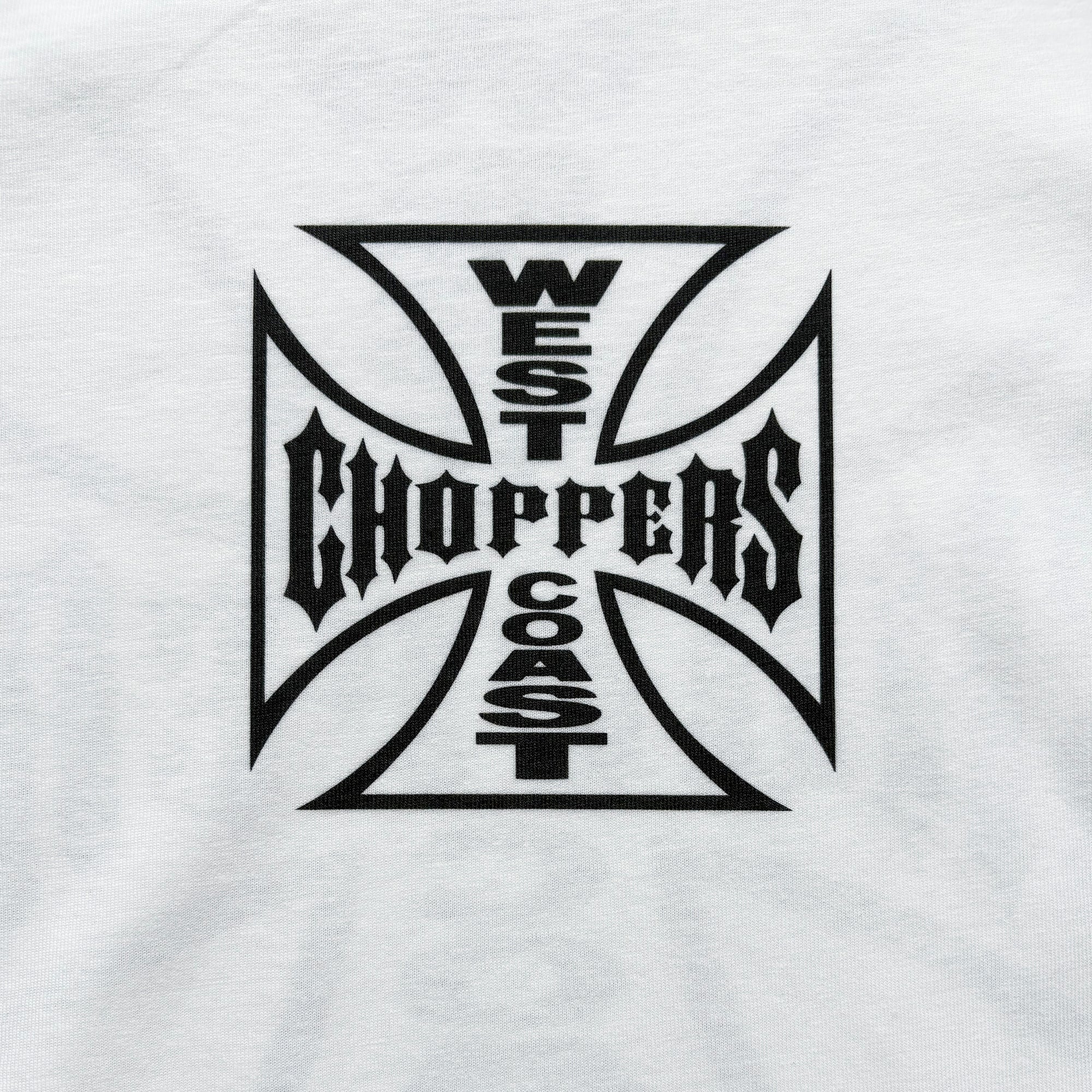 West Coast Choppers Circle Cross Tee - White