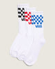 Vans Classic Check Crew Socks 3 Pack - White