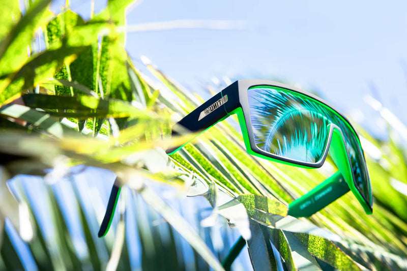 Unit Command Polarised Sunglasses - Matte Black / Green