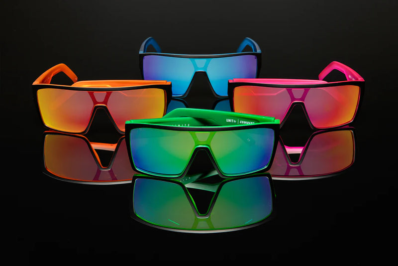 Unit Command Polarised Sunglasses - Black / Sky