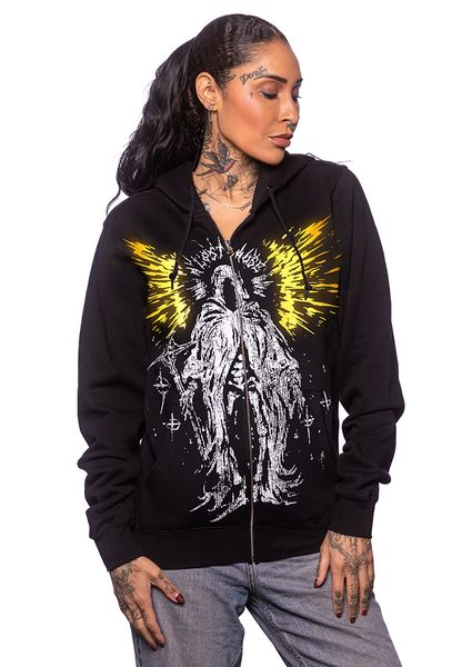 A Lost Cause Dark Angel V2 Womens Boyfriend Zip Hoodie