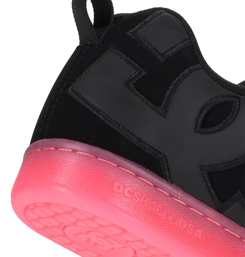 DC Womens Court Graffik - Black/Black/Pink