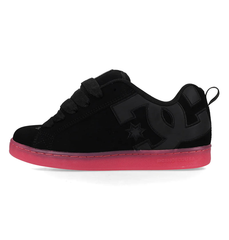 DC Womens Court Graffik - Black/Black/Pink