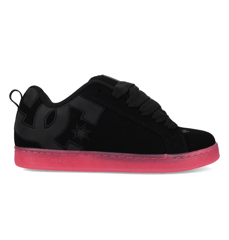 DC Womens Court Graffik - Black/Black/Pink