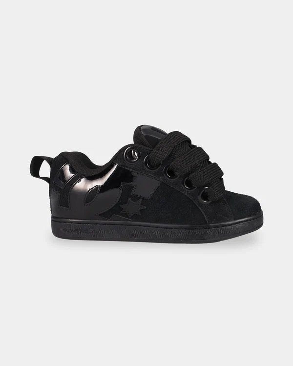 DC Womens Court Graffik Puff - Black/Black/Black