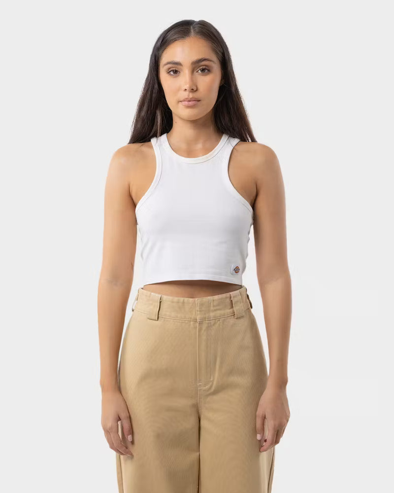 Dickies Classic Logo Racer Front Crop Tank