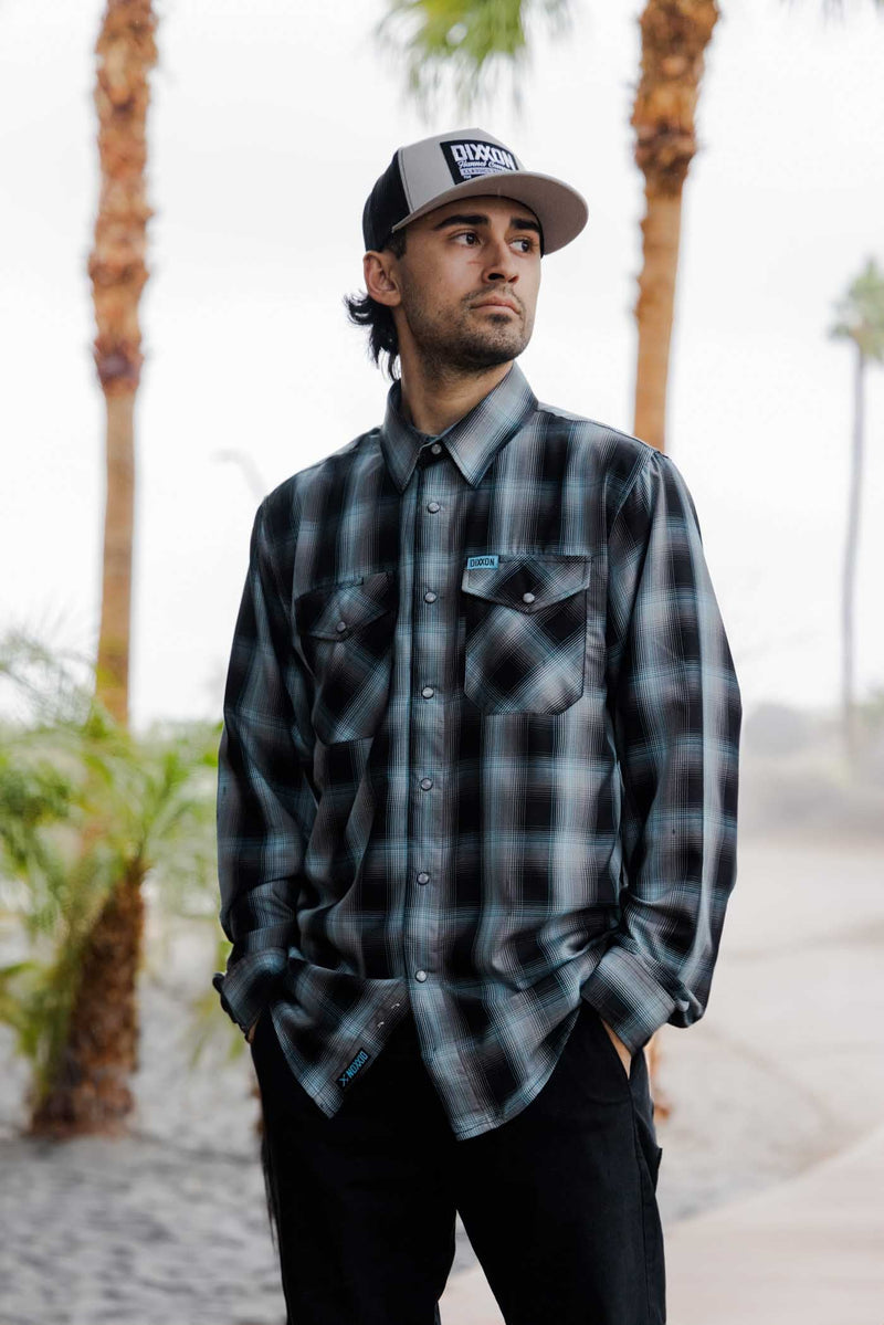 Dixxon Morning Fog Bamboo Long Sleeve Flannel