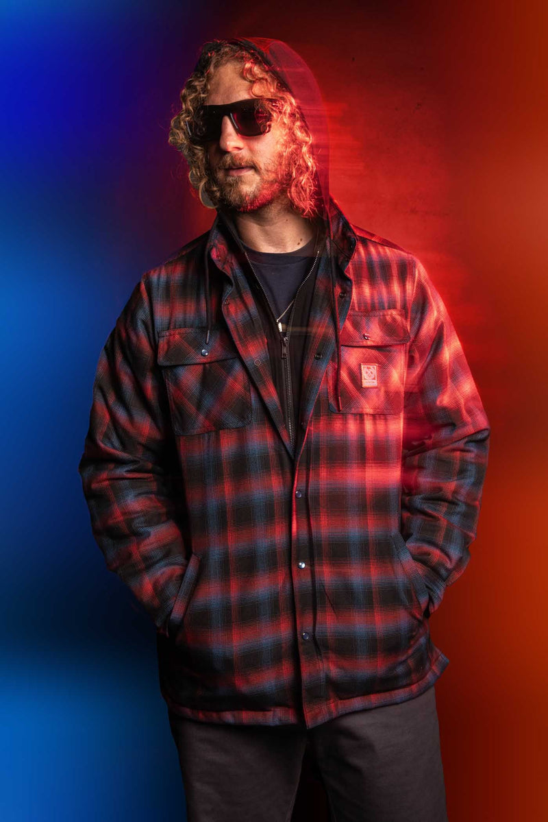 Dixxon Dimension Hooded Flannel Jacket