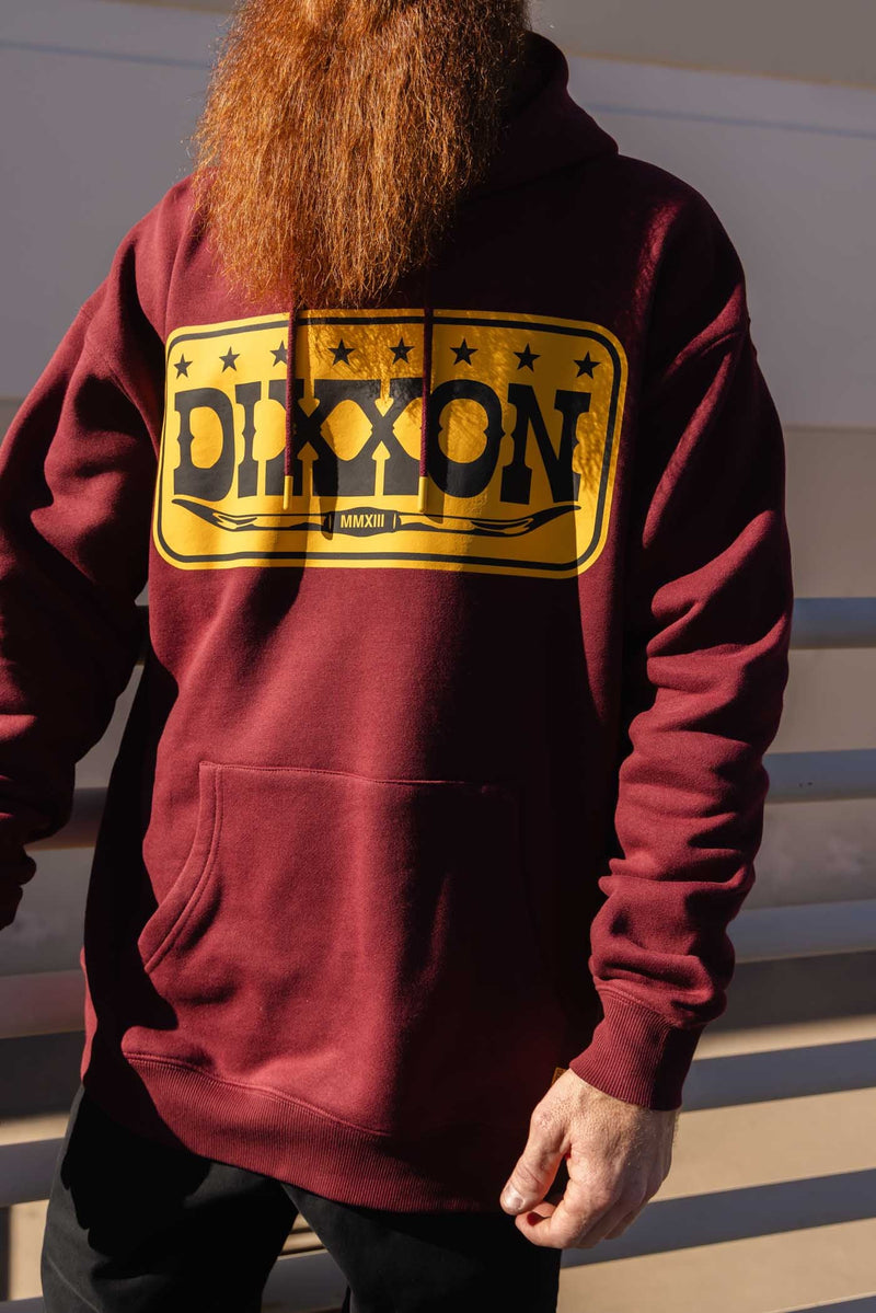 Dixxon Longhorn Pullover Hood - Maroon