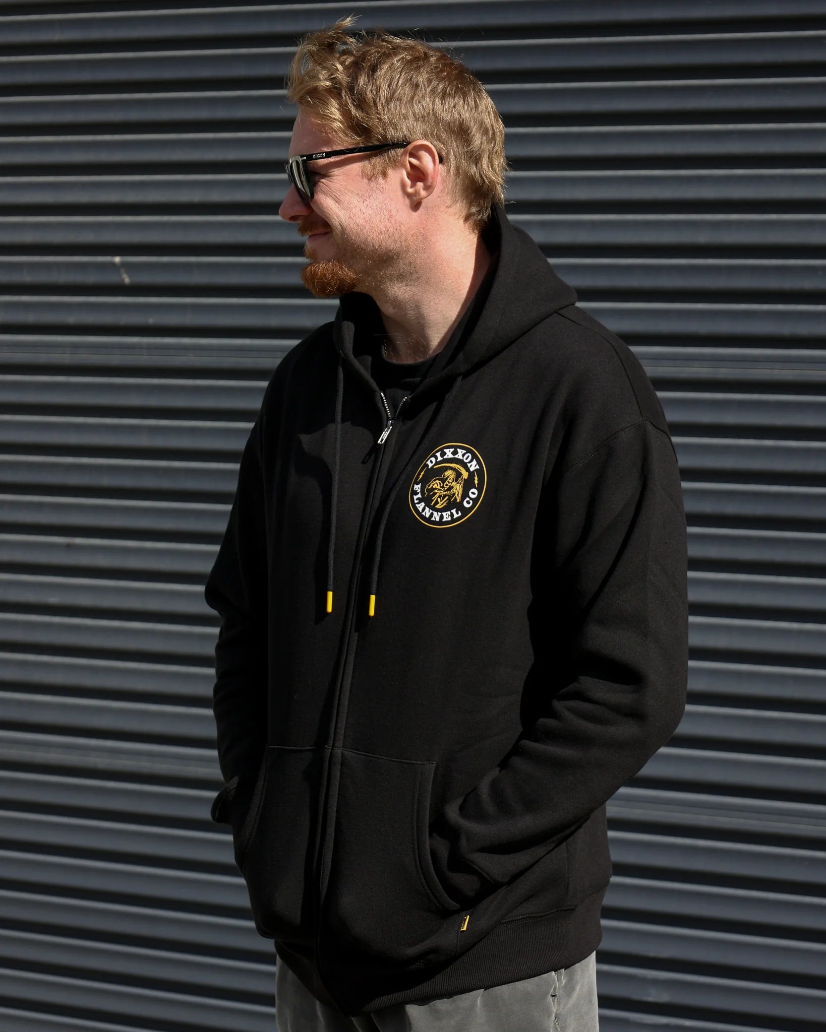 Dixxon Death Boy Zip Up Hoodie - Black