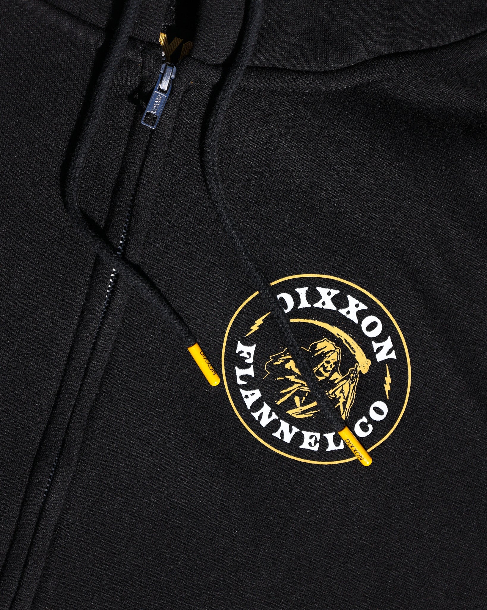 Dixxon Death Boy Zip Up Hoodie - Black