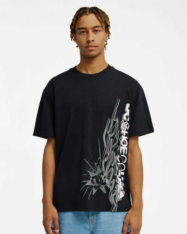 DC Mens Side Flame Tee