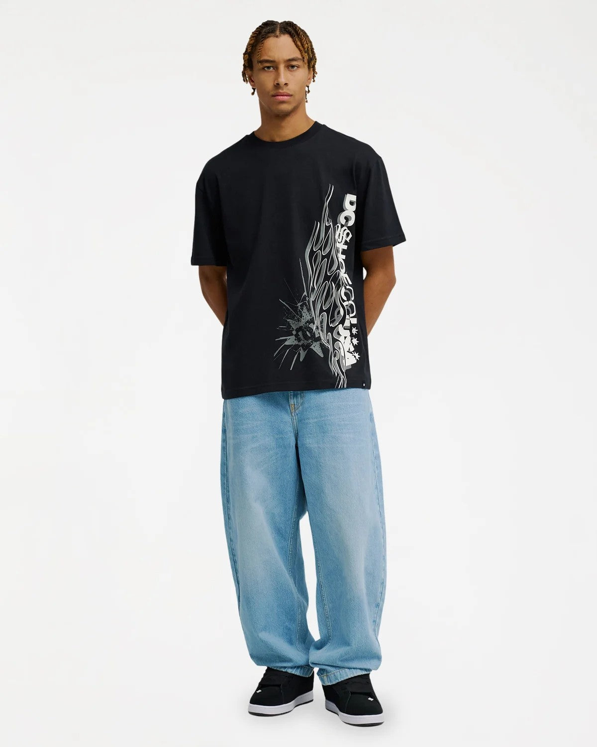 DC Mens Side Flame Tee