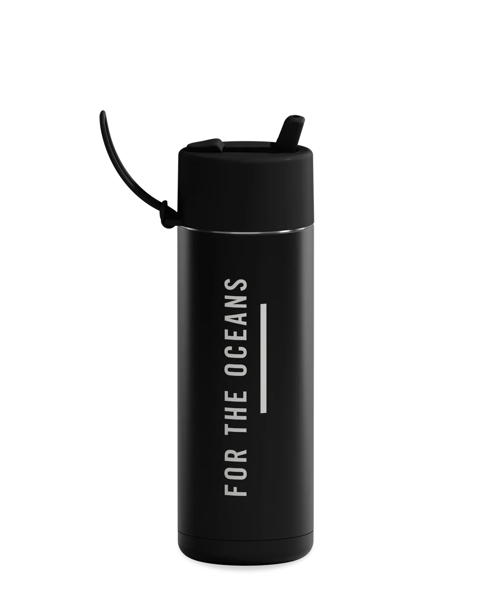 Frank Green Parley Reusable Bottle Midnight with Flip Straw Lid 595ml (20oz)