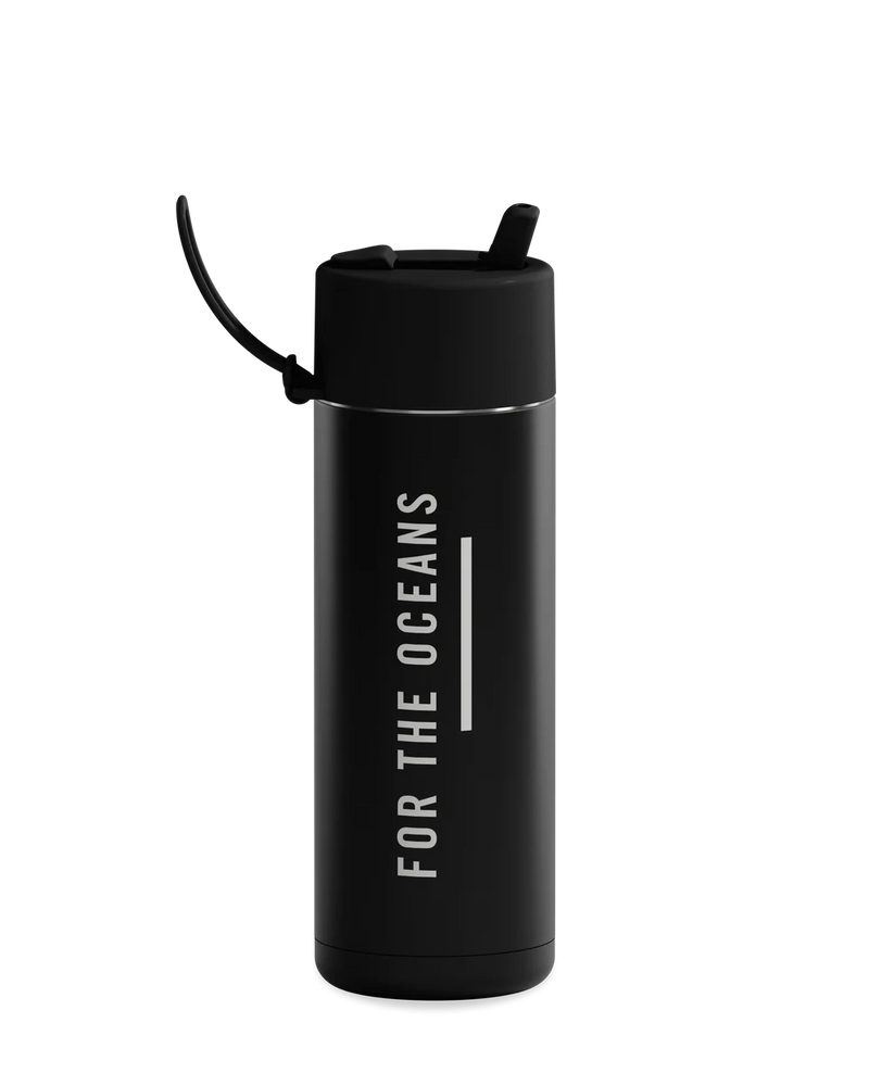 Frank Green Parley Reusable Bottle Midnight with Flip Straw Lid 595ml (20oz)